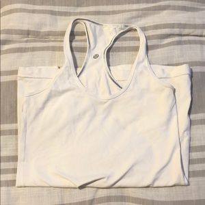 Lululemon white cool racerback size 4